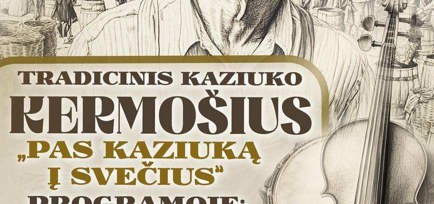 Aicinām amatniekus tirgoties tradicionālajā Kaziukas gadatirgū "Pie Kaziukas ciemiņiem"