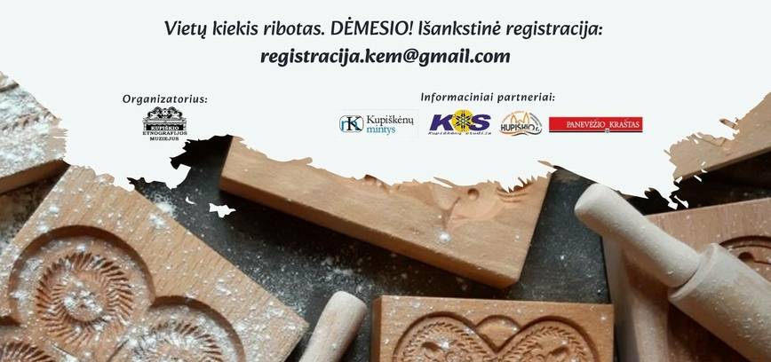 Pārtikas vēsturnieces Anželikas Laužikienės izglītojošais pasākums "Ziemassvētku piparkūku cepšana"