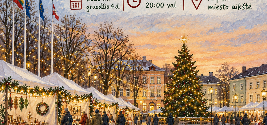 PRASIDĖJO PREKYBININKŲ REGISTRACIJA Į KUPIŠKIO MIESTO EGLĖS ĮŽIEBIMO ŠVENTĘ!