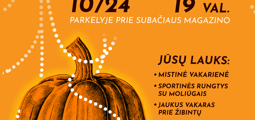 Šviečiančio moliūgo vakaras | Subačius