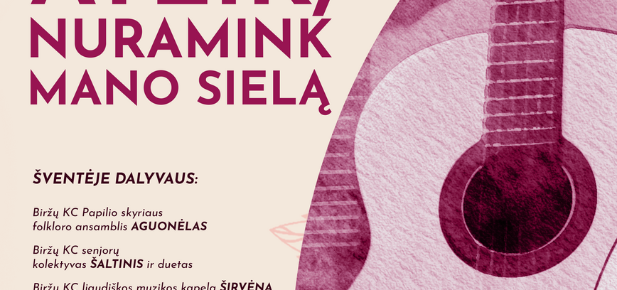 Romansų vakaras „Ateik, nuramink mano sielą“