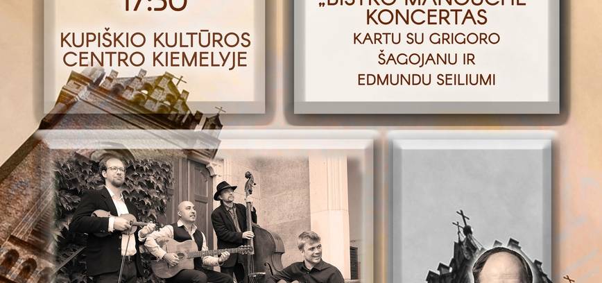 Vokietijos romų džiazo kvarteto „Bistro Manouche“ koncertas 