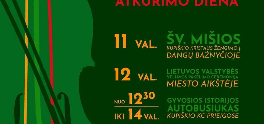 Lietuvos valstybės atkūrimo dienos minėjimas