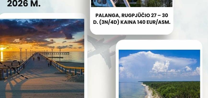 POILSINĖS KELIONĖS 2026 m.