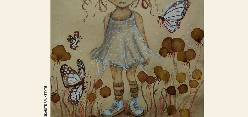 Skolēnu radošo darbu izstāde "Ziedlapu noslēpumi"