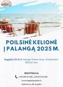 Регистрация на поездку на отдых в Палангу в 2025 году.