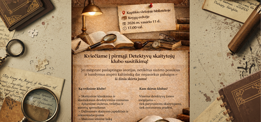 Detektyvų skaitytojų klubo susitikimas