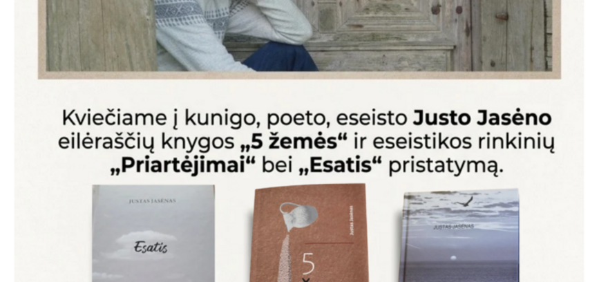 Justa Jasēna grāmatas prezentācijas vakars Kupišķu publiskajā bibliotēkā