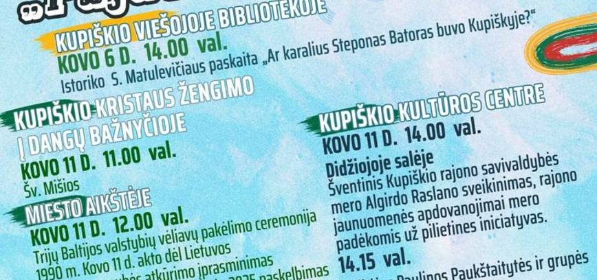 March 11th, 35th Anniversary of the Restoration of Lithuania's Independence 