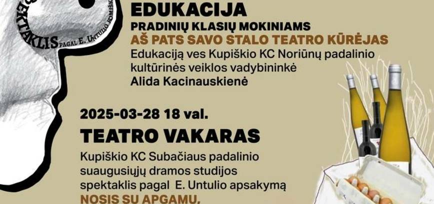 Teatro dienos minėjimui skirtas renginių ciklas