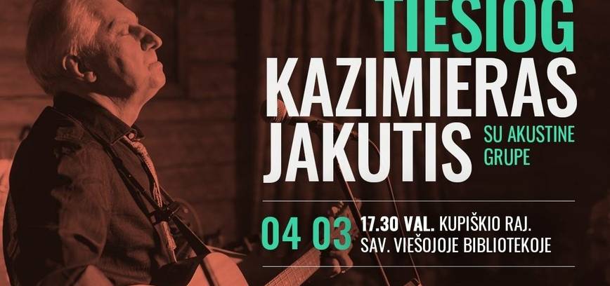 Tiesiog Kazimieras Jakutis su akustine grupe