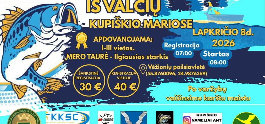 Spiningavimo varžybos iš valčių Kupiškio mariose