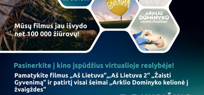 Hexa Cinema virtualios realybės kino seansai sugrįžta į Kupiškį! | KUPIŠKIO MUZIEJUS