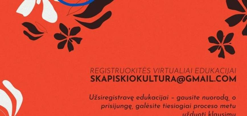 Virtuali edukacija „Tiesiogiai: margučių marginimas vašku“