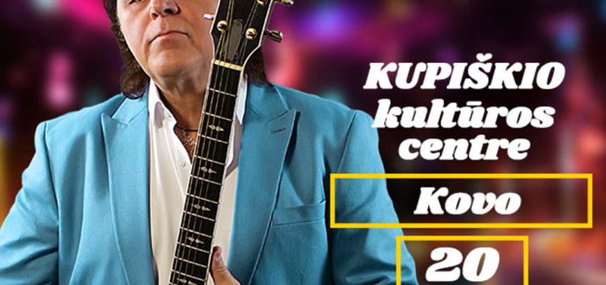 Romas Dambrauskas | „40 metų scenoje. Jubiliejinis koncertas ir naujausio albumo pristatymas“ Kupiškyje