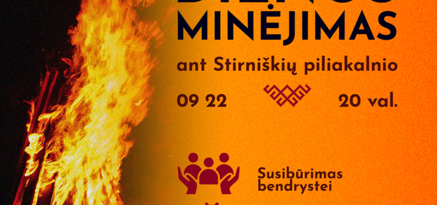 Baltų vienybės dienos minėjimas ant Stirniškių piliakalnio