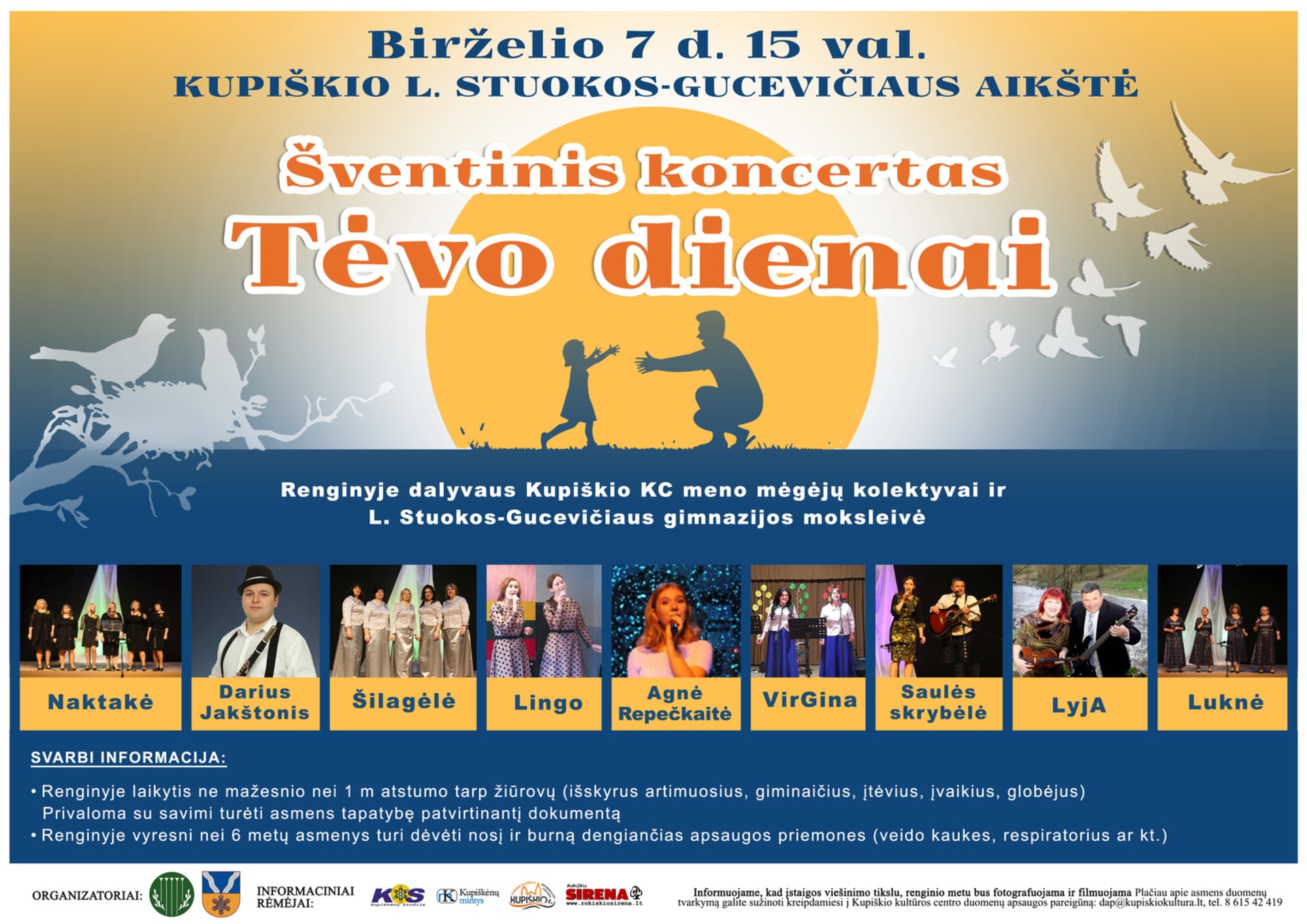 Šventinis koncertas Tėvo dienai Kupiškyje