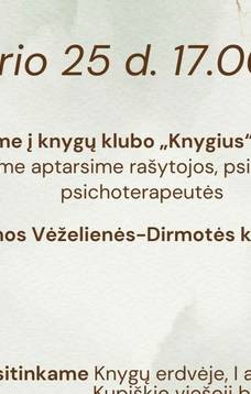 Knygų klubas „Knygius“ kviečia į susitikimą!