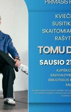 Tikšanās ar visplašāk lasīto bērnu rakstnieku Tomu Dirģelu