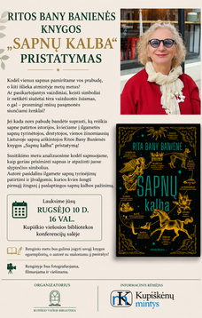 Ritos Bany Banienės knygos „Sapnų kalba“ pristatymas!
