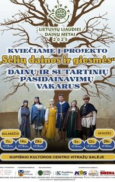 Aicinām uz projekta "Sėlių dainos ir giesmės" dziesmu un tradicionālās dziedāšanas vakariem.