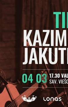 Just Kazimieras Jakutis ar akustisko grupu