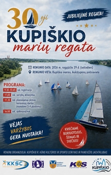 Kupišķu lagūnā notiek 30. gadadienas regate!