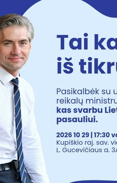 Susitikimas su užsienio reikalų ministru Kęstučiu Budriu