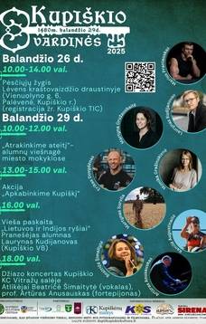 Kupišķu nosaukumi 2025. gadā Programma