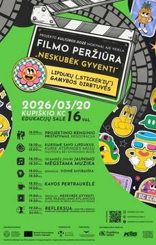 Projekto „Kultūros dozė“ filmo peržiūros vakaras. „Neskubėk gyventi“