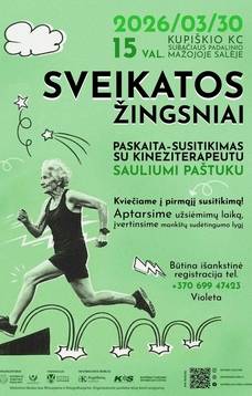 Paskaita – susitikimas „Sveikatos žingsniai“ | SUBAČIUJE