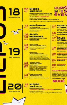 Kupišķu pilsētas svētku "Sala 545" programma