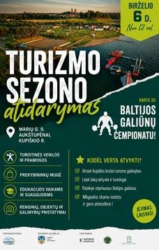 Turizmo sezono atidarymas 2026
