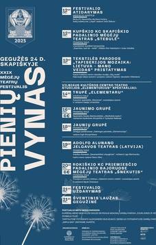 XXIX Starptautiskais teātra festivāls "Piena vīns"