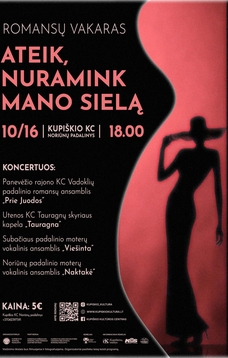 Romansų vakaras „Ateik, nuramink mano sielą“ | NORIŪNAI