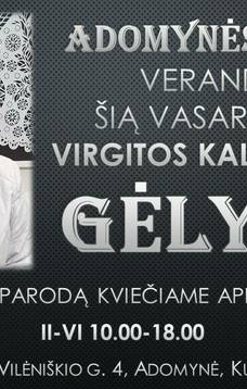 Virgitas Kalinovienes griezto papīra izstāde "Ziedi"