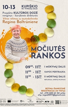 Kūrybinės dirbtuvės „Močiutės rankos“