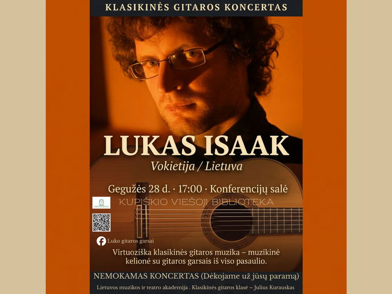 Klasikinės Gitaros Koncertas - LUKAS ISAAK