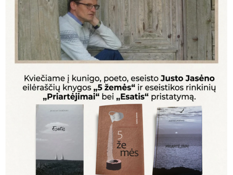 Justa Jasēna grāmatas prezentācijas vakars Kupišķu publiskajā bibliotēkā