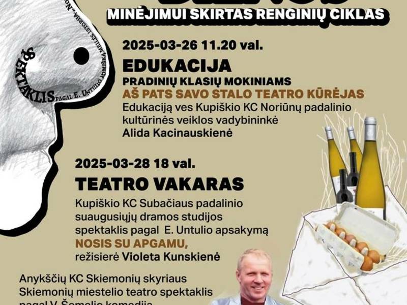 A series of events dedicated to the celebration of Theater Day