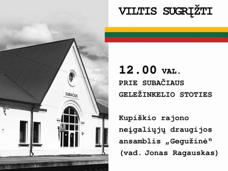 Gedulo ir vilties dienai skirtas renginys „Viltis sugrįžti“