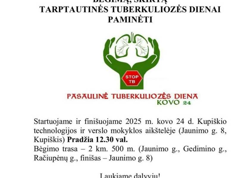 Skrien, lai pieminētu Pasaules tuberkulozes dienu
