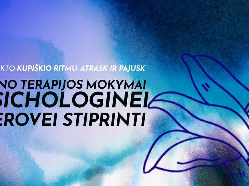 Meno tereapijos mokymai psichologinei gerovei stiprinti