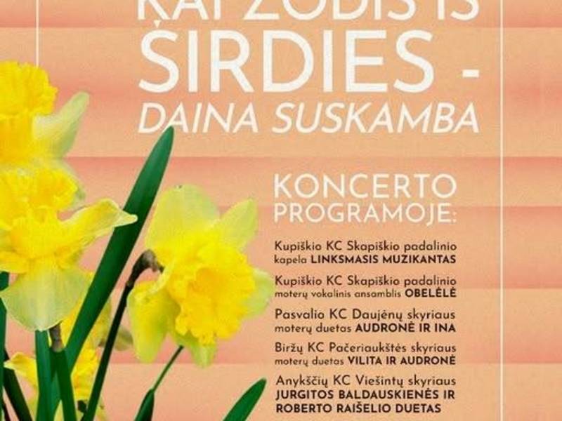 Koncertas „Kai žodis iš širdies - daina suskamba“ | SKAPIŠKYJE
