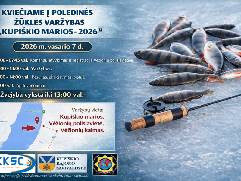 Kviečiame registruotis į poledinės žūklės varžybas