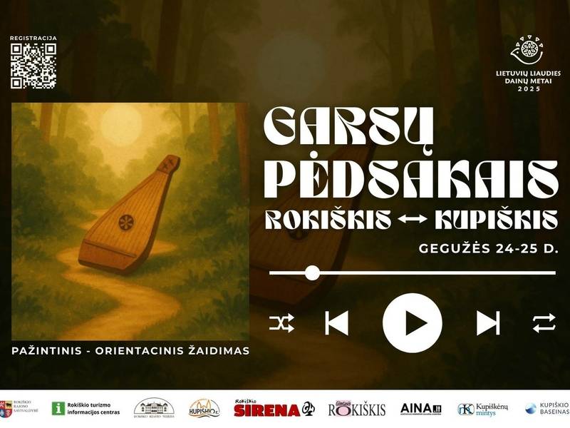 Cognitive-orientation game "Following the footsteps of sounds: Rokiškis–Kupiškis"