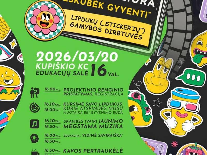 Projekto „Kultūros dozė“ filmo peržiūros vakaras. „Neskubėk gyventi“