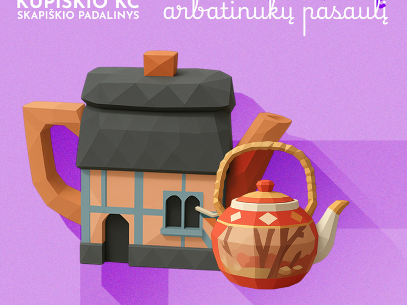 A. Davolienės arbatinukų parodos „Kelionė po spalvingą arbatinukų pasaulį“ pristatymas | SKAPIŠKYJE