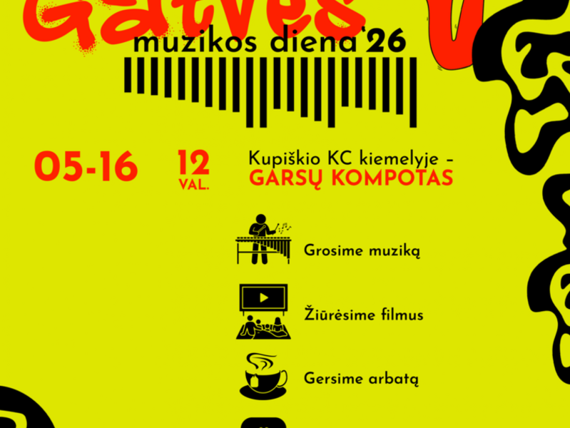 Gatvės muzikos diena 2026 | KUPIŠKYJE