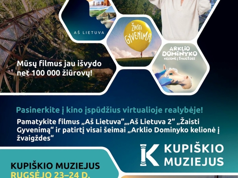 Hexa Cinema virtualios realybės kino seansai sugrįžta į Kupiškį! | KUPIŠKIO MUZIEJUS